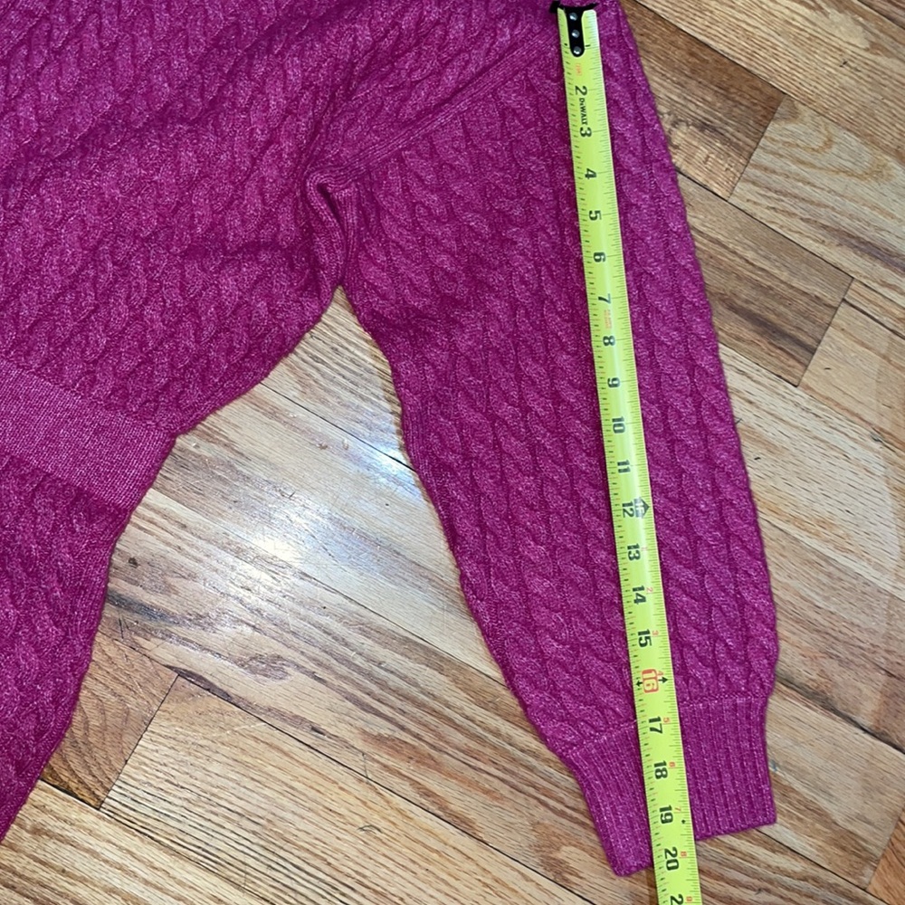 NEW Cable Knit Button  Thick Placket Sweater Dress sz Large L - Picture 10 of 15